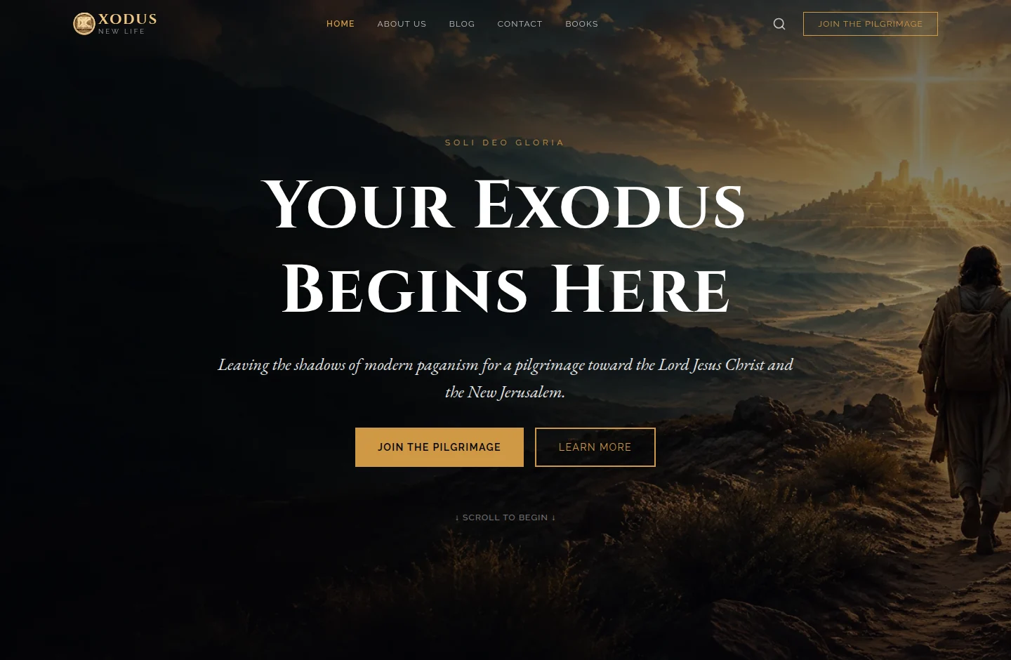 Website preview of Xodus New Life